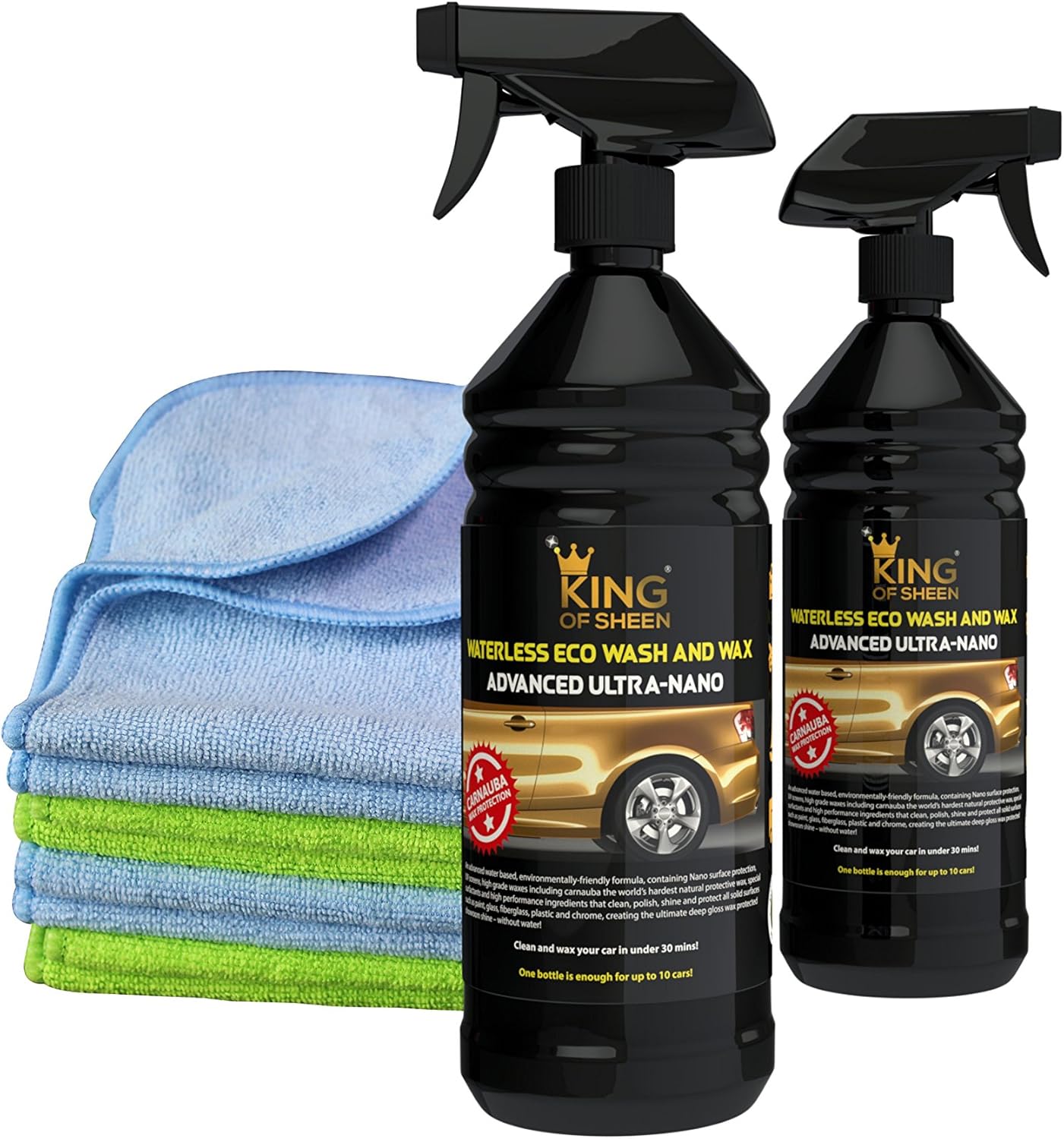 King of Sheen, Waterless Car Wash and Wax Spray Car Cleaner with