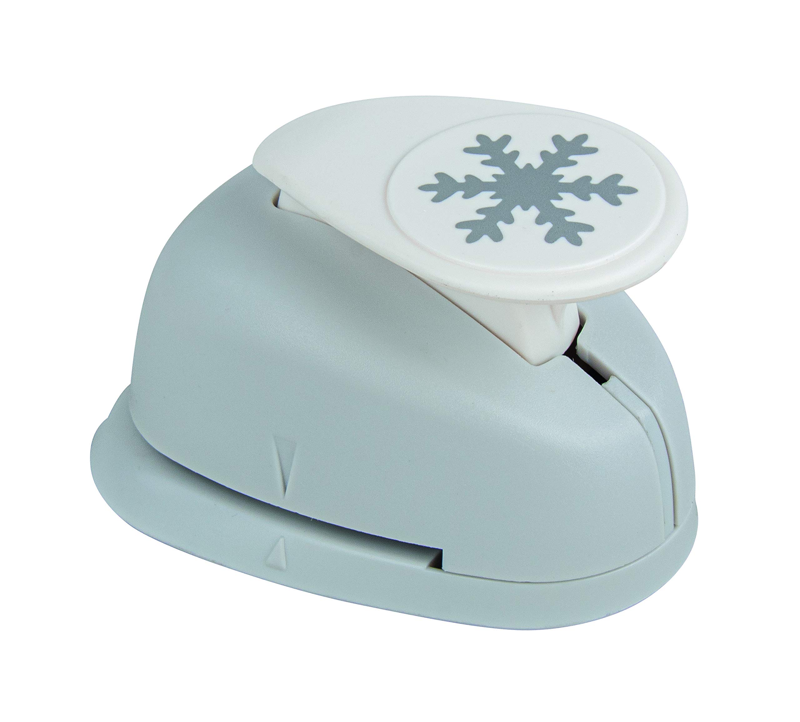 Rayher Paper Craft Punch with Snowflake Design, Lever Punch for Card Making and Scrapbooking, 2.54cm/1", 69011000