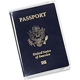 Millennial Essentials unisex-adult Waterproof Clear Passport Cover Plastic Passport Protector Vinyl ID Card Protector Case Holder Travel Pack of 6,