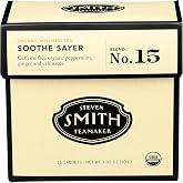 STEVEN SMITH TEAMAKER Smith Teamaker Organic Soothe Sayer No. 15 (Caffeine-free Organic Wellness Tea), 1.05 Oz, 15Count