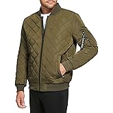 Calvin Klein Mens Quilted Zipper Detail Flight Jacket