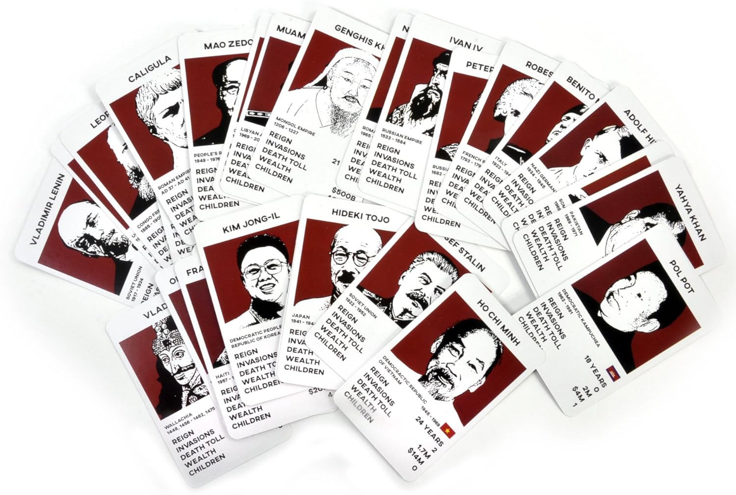Dictator Trumps Card Game, Multicolor, Small