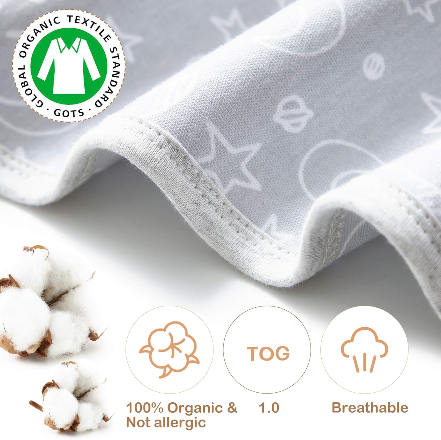 MioRico Baby Sleep Sack 0-24 Months Newborn Sleeping Bag 1 TOG Wearable Blanket: Clothing
