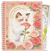 Animals Adult Coloring Book for Women with Spiral Bound, Funny Coloring Book for Stress Relief, 30 Pages Single-Sided Printing, Relaxation Gifts for Women,Men,Teens