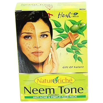 Hesh Neem Tone Maske Gesicht fettige Haut Brufoli schwarze Punkte Akne Poren dilatati
