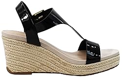 Kenneth Cole REACTION Women's Card Wedge, Black