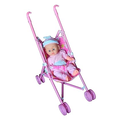 kid connection baby doll stroller set