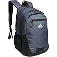 adidas Foundation Laptop, Book Bag with Sleeve, Large Durable Athletic Backpack for Men and Women, Twill Onix Grey/Black, One Size
