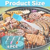 Dyzoxa 6pc Silicone Pastry Brush Set Heat Resistant Basting Grill Cooking BBQ view 2