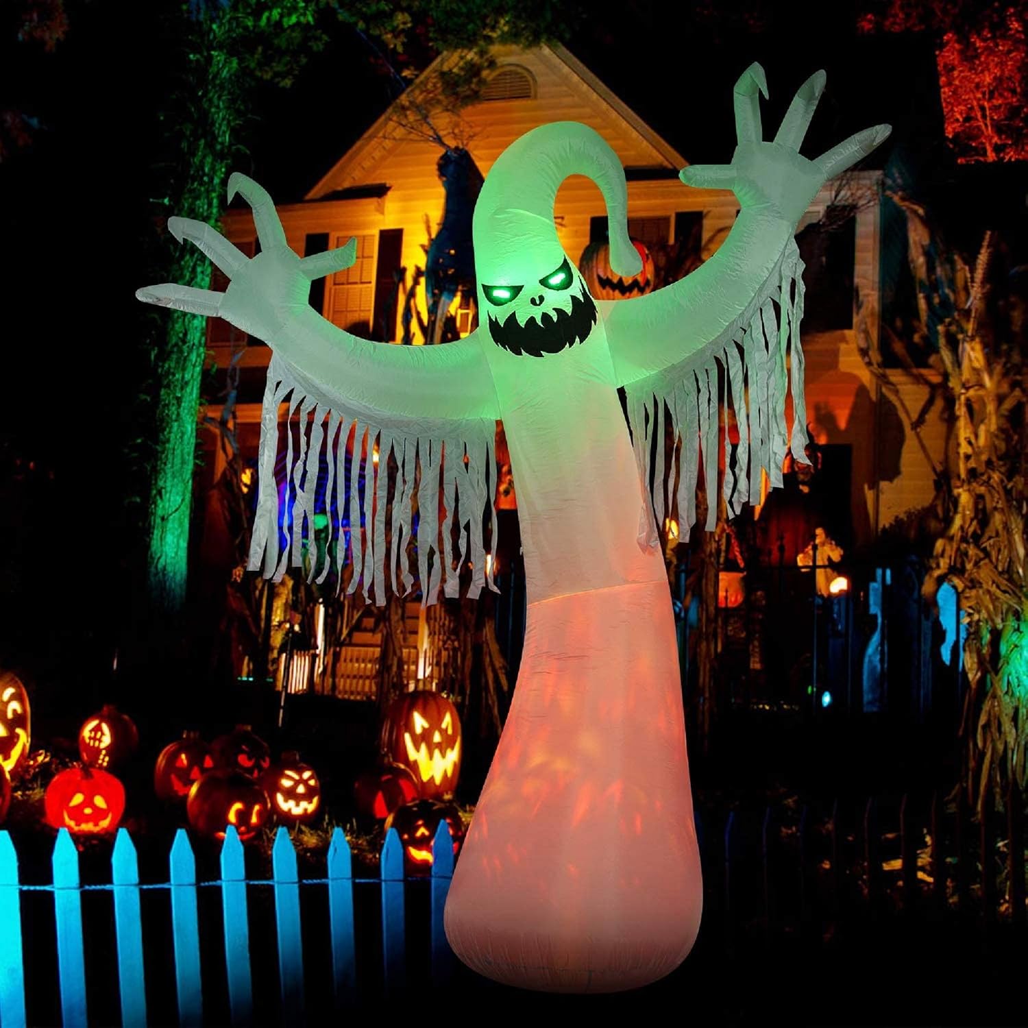 6 Carteles De Jardín De Halloween – Lápidas De Calabaza, Esqueleto Y Fantasma Con Estacas (22x37cm) Resistente Al Agua