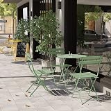 Grand Patio Folding Bistro Set 3 Pieces - Weather Resistant - Sage Green view 3
