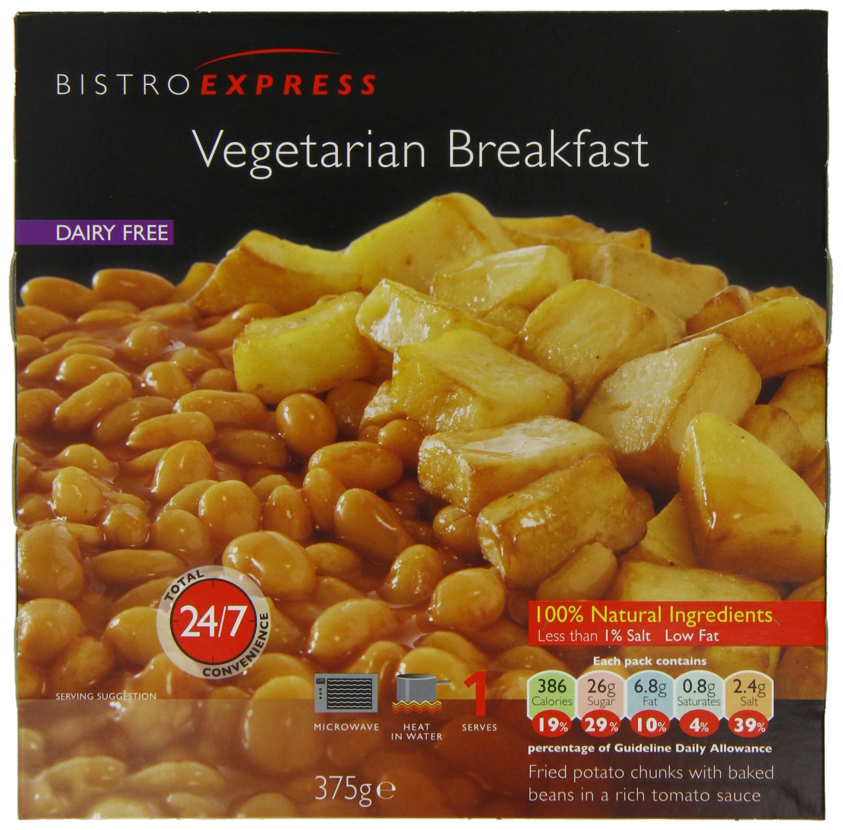 Bistro Express Dairy-Free Vegetarian Breakfast 375g (Pack of 6)