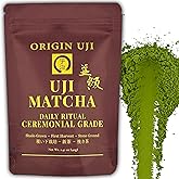 Origin Uji Daily Ritual Ceremonial Grade Matcha, Level 10 Tea Master Blend, First Harvest, Stone-Ground Japanese Green Tea from Uji, Kyoto, Japan