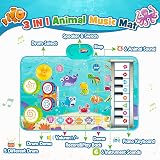 HappyGoLucky 3 in 1 Animal Musical Mat 19 Sounds Recording Toddler Toy view 2