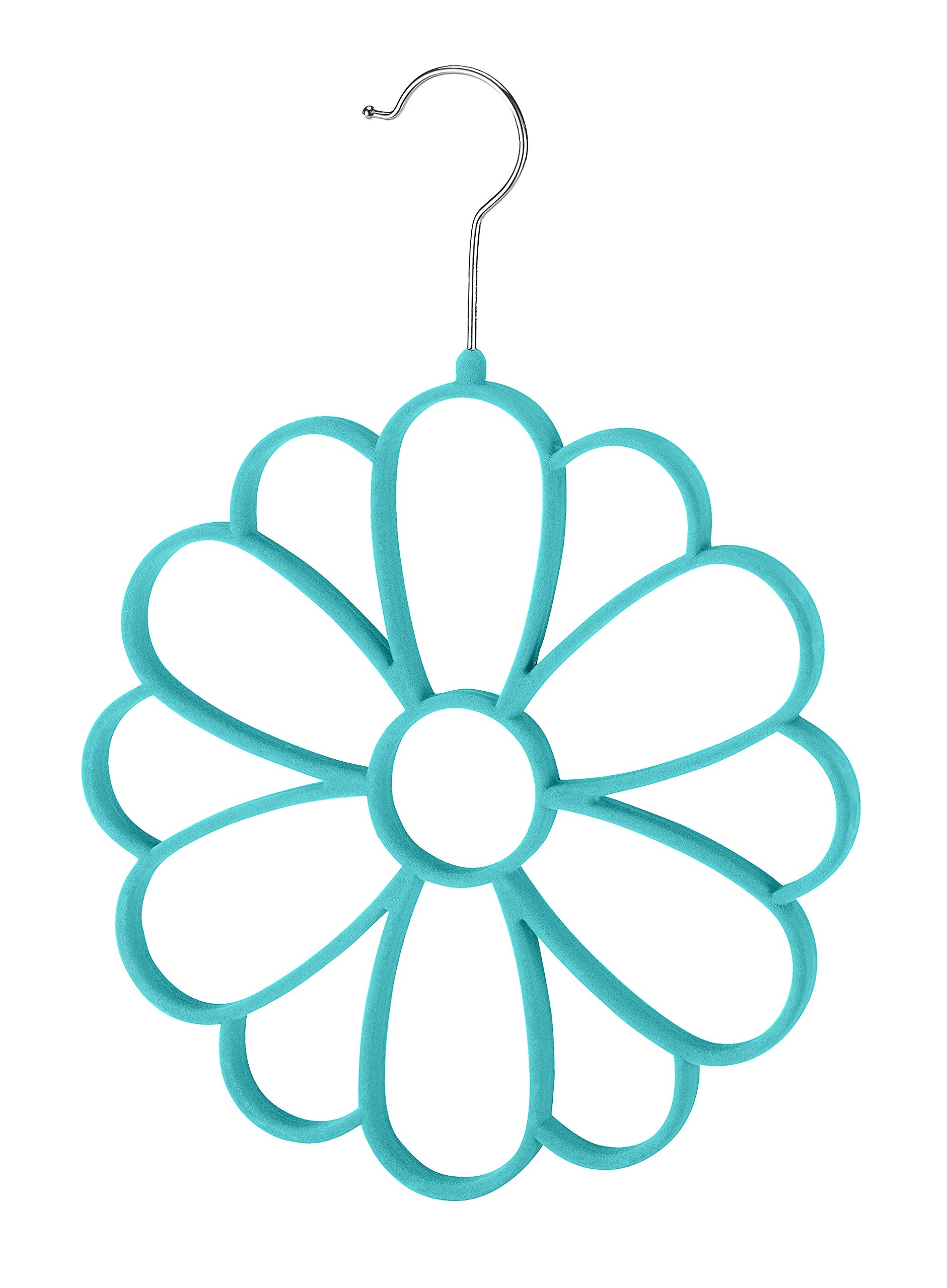 Whitmor Flocked Flower Scarf Hanger