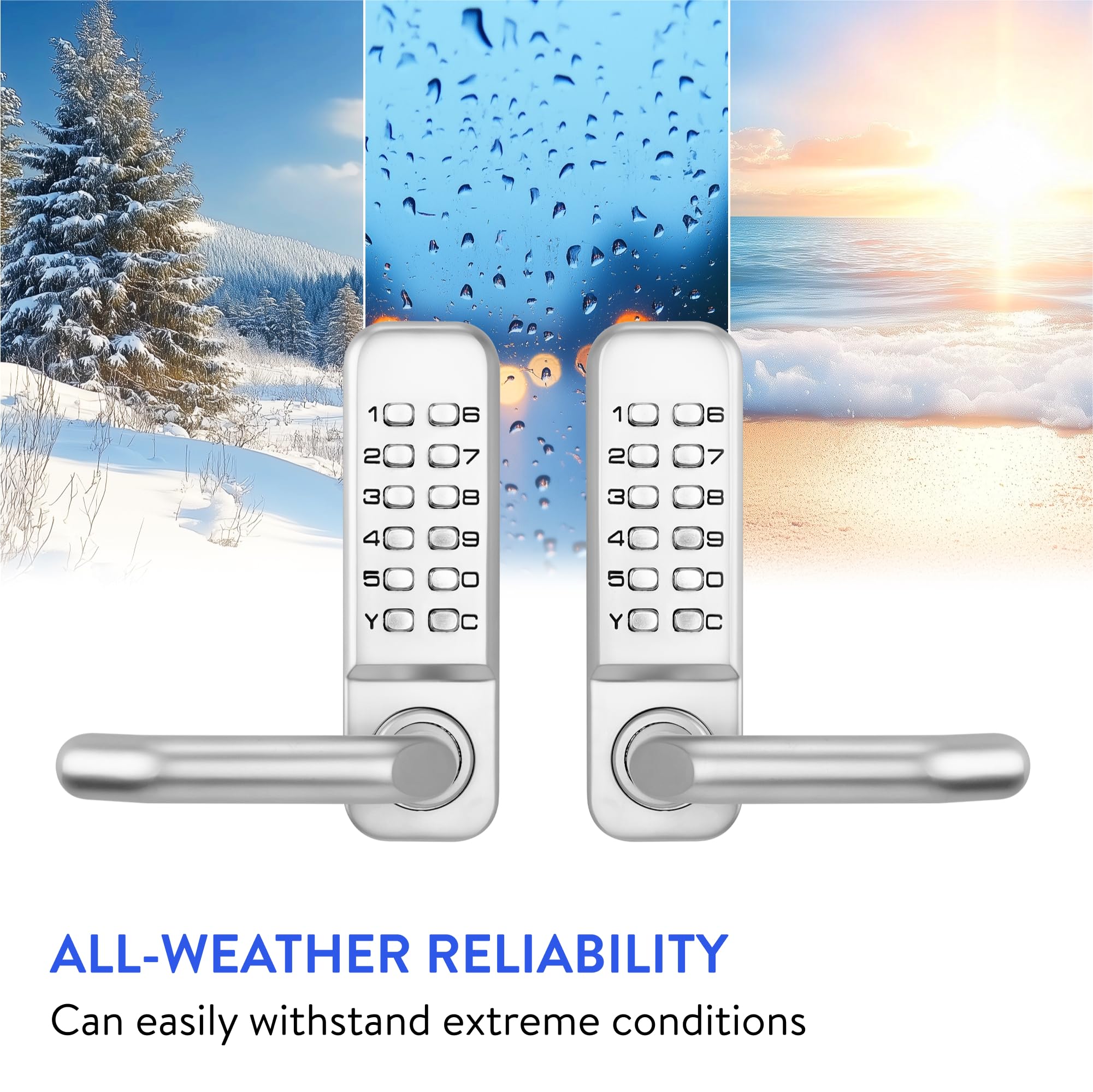 Fortstrong Mechanical Door Lock - Keyless Entry