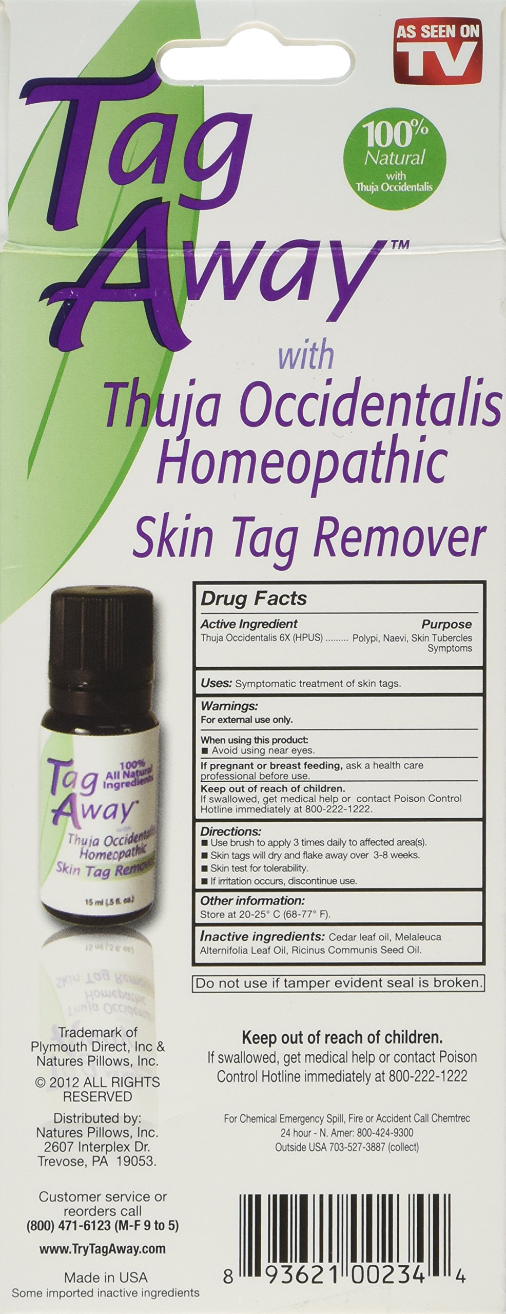Tag Away Skin Tag Remover Fast Acting Homeopath Topical Remedy for