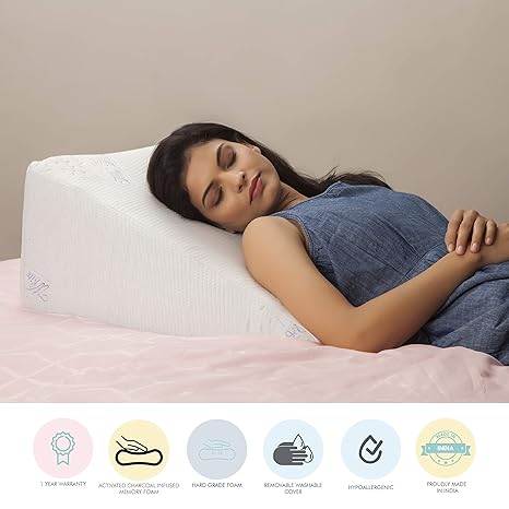 The White Willow Bed Wedge Back Support Cushion Pillow For