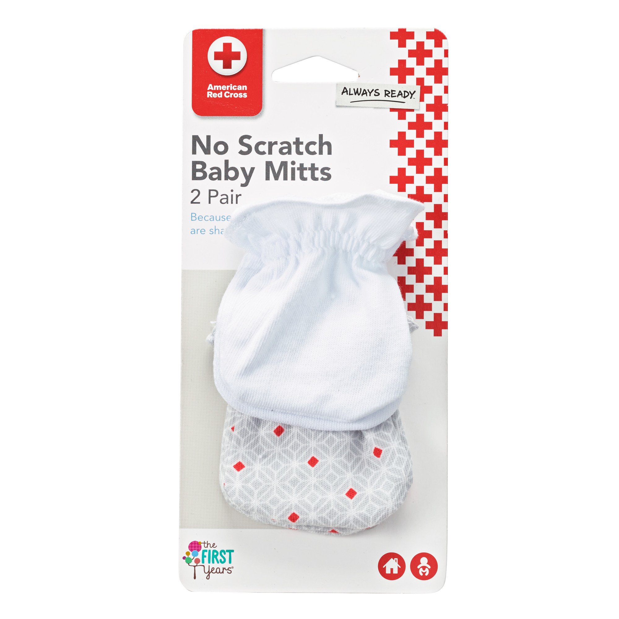 The First Years American Red Cross No Scratch Mitts