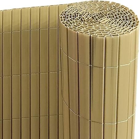 Ribelli Pvc Privacy Scherm Balkon Windscherm Privacy Hek Panelen Kleur Bamboe Artikelen Pvc Privacymatrix Dimensie 80 X 400 Cm Amazon Nl