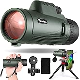 40x60 Monocular Telescope with Smartphone Holder & Upgraded Tripod, 2025 BAK4 Prism FMC Monoculars for Adults, HD Monocular Scope for Bird Watching Hiking Concert Camping Travelling