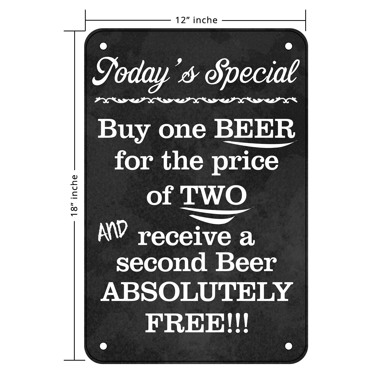 Bannerbuzz Patio Signs Decor Cool Beer Signs Menu Hanging Funny