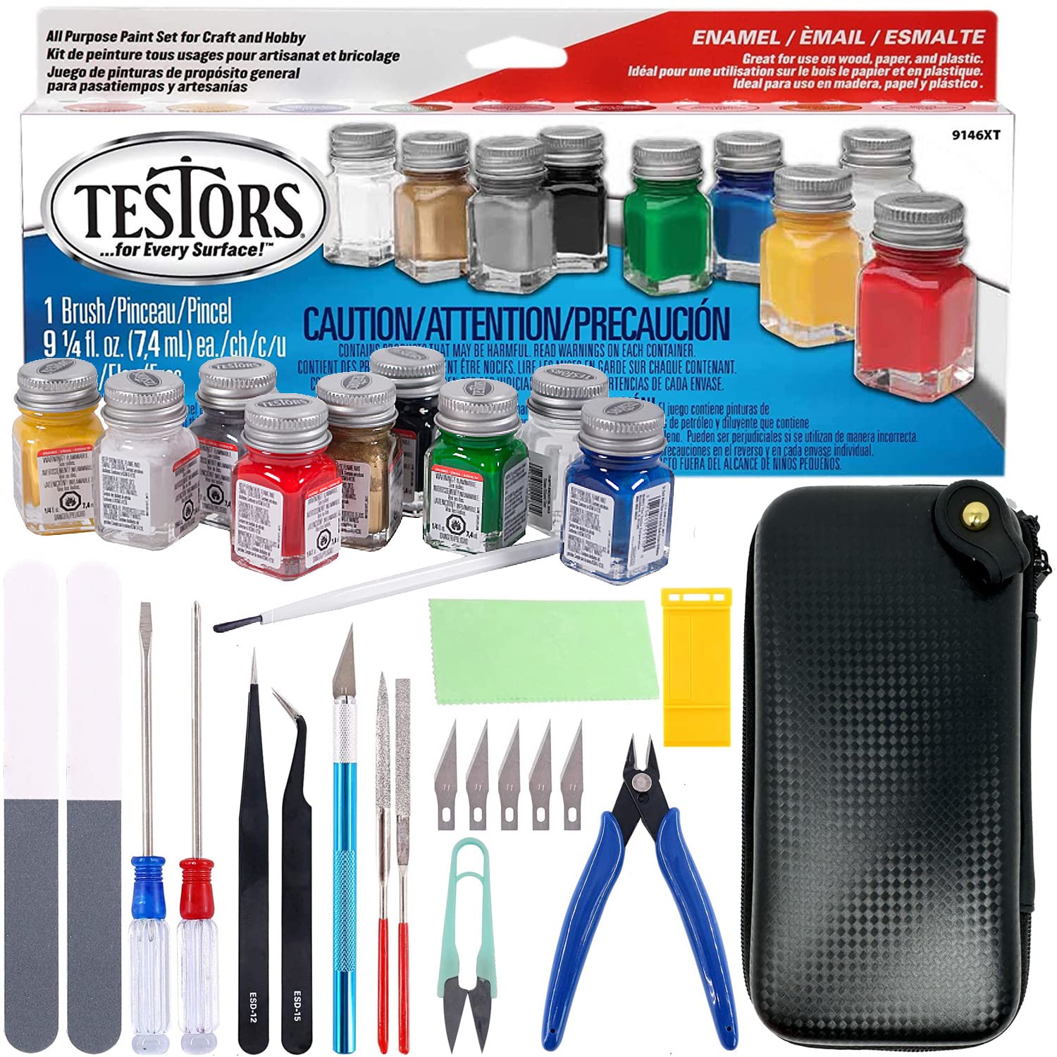 Mua Testors Model Paint and Pixiss Model Accessory Kit 10 Rich Enamel Paints Fast Drying