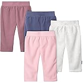 Gerber Baby Girls’ 4-Pack Microfleece Pants