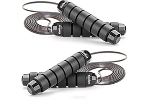 GoxRunx Jump Rope Skipping Rope for Fitness Workout Tangle-Free Speed Jumping Rope for Exercise Jump Ropes for Men Women and Kids