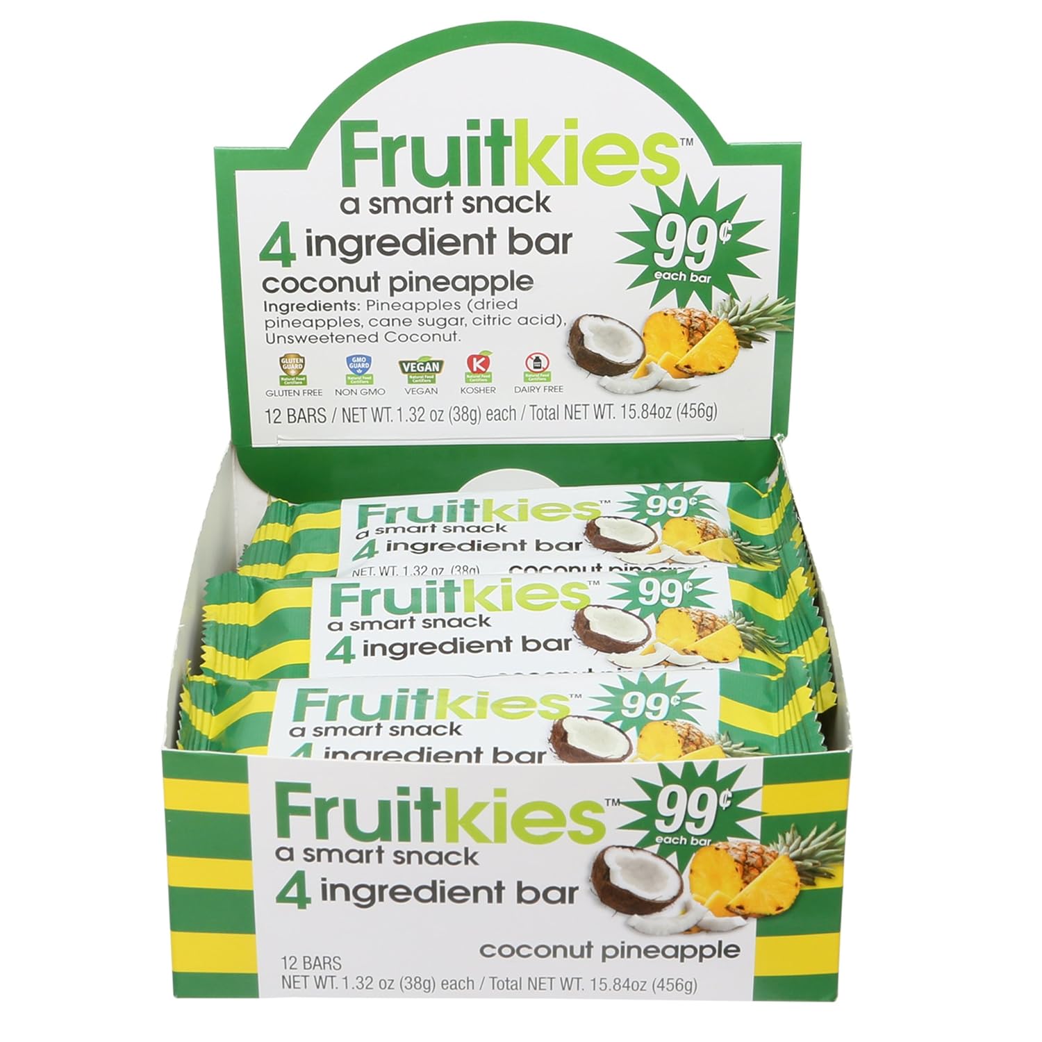 Fruitkies Coconut Pineapple 4 Ingredient Healthy Fruit