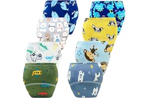 YIKG Upairy Training Pants for Boys Girls–Soft & Leak-Resistant Potty Training Underwear,Up Airy Potty Pants Comfortable for Toddlers(8PCS,S)