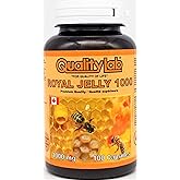 QUALITYLAB Royal Jelly 1000 mg 100 softgel Capsules (Made in Canada)