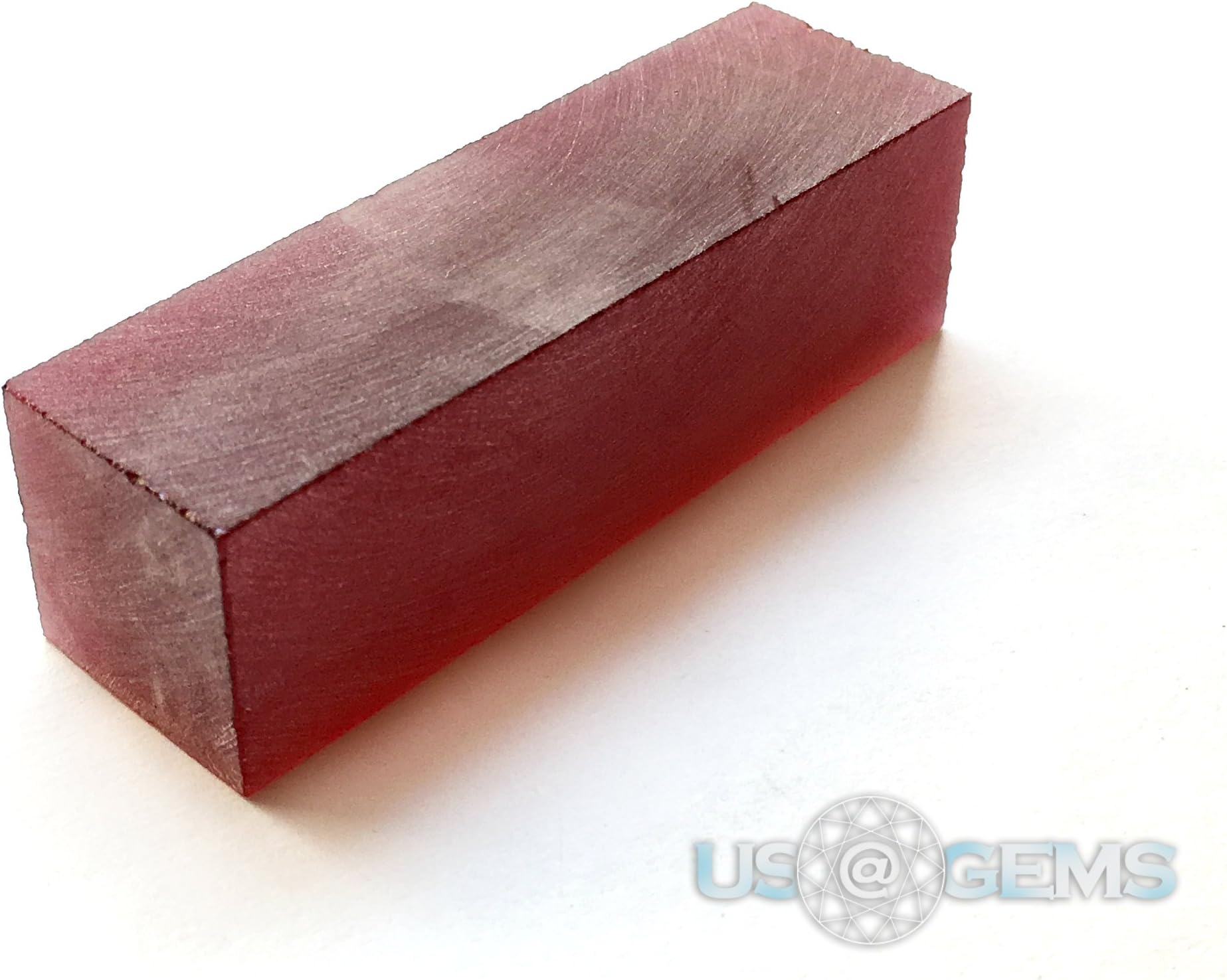 Spinel Rose Red #190/4. Rough 90 gr. SIAMITE. Created Gemstone. US@GEMS