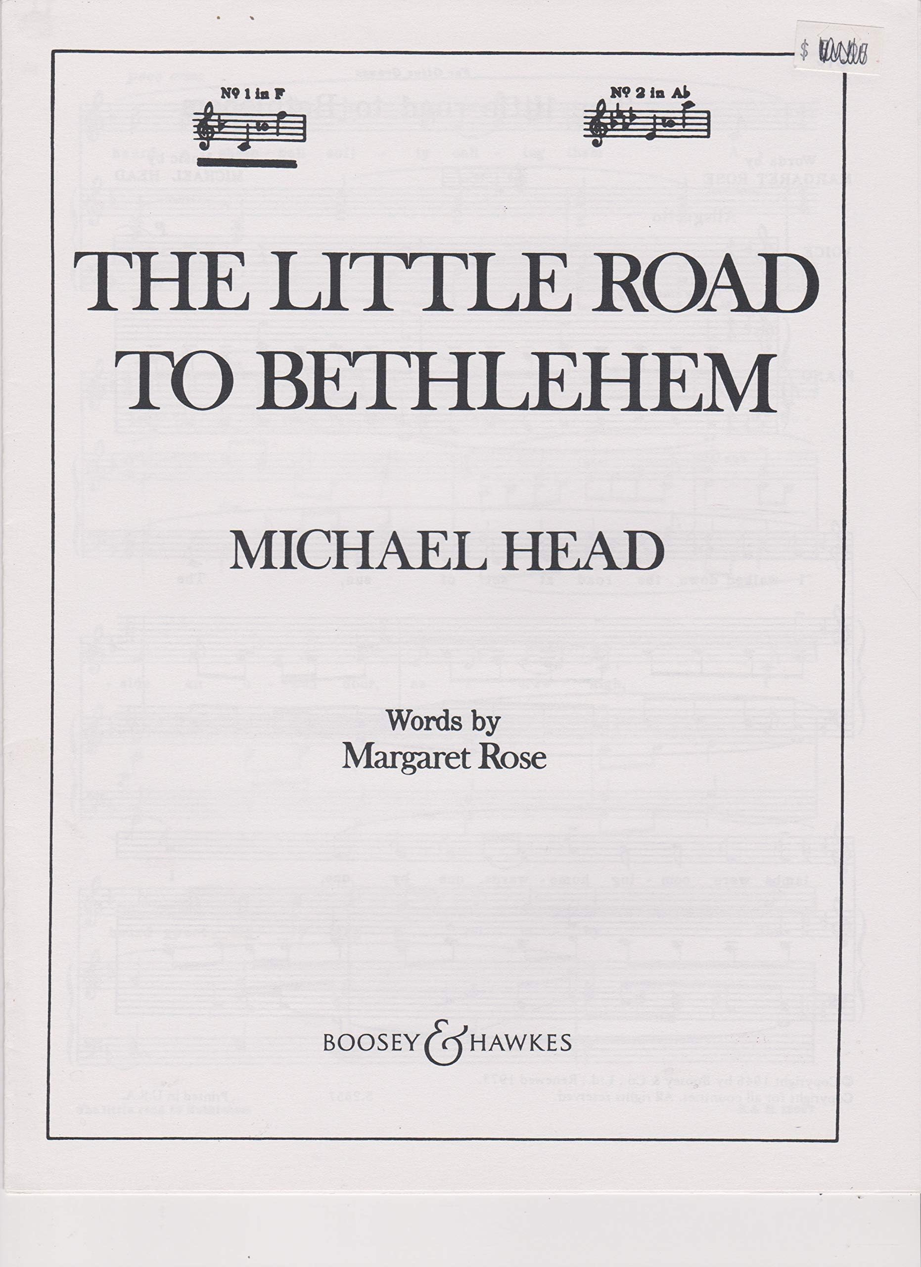 Little Road To Bethlehem In F: voice and piano.