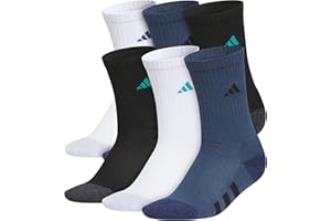 adidas Unisex-Adult Cushioned Mixed 2.0 6-Pack Crew Socks