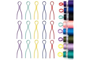 AILUHONG 100Pcs 5 Colors Sewing Bobbin Holder Clips Plastic Thread Bobbin Clips Sewing Accessory for Thread Spool Organizing Embroidery Quilting (5color-100pcs)