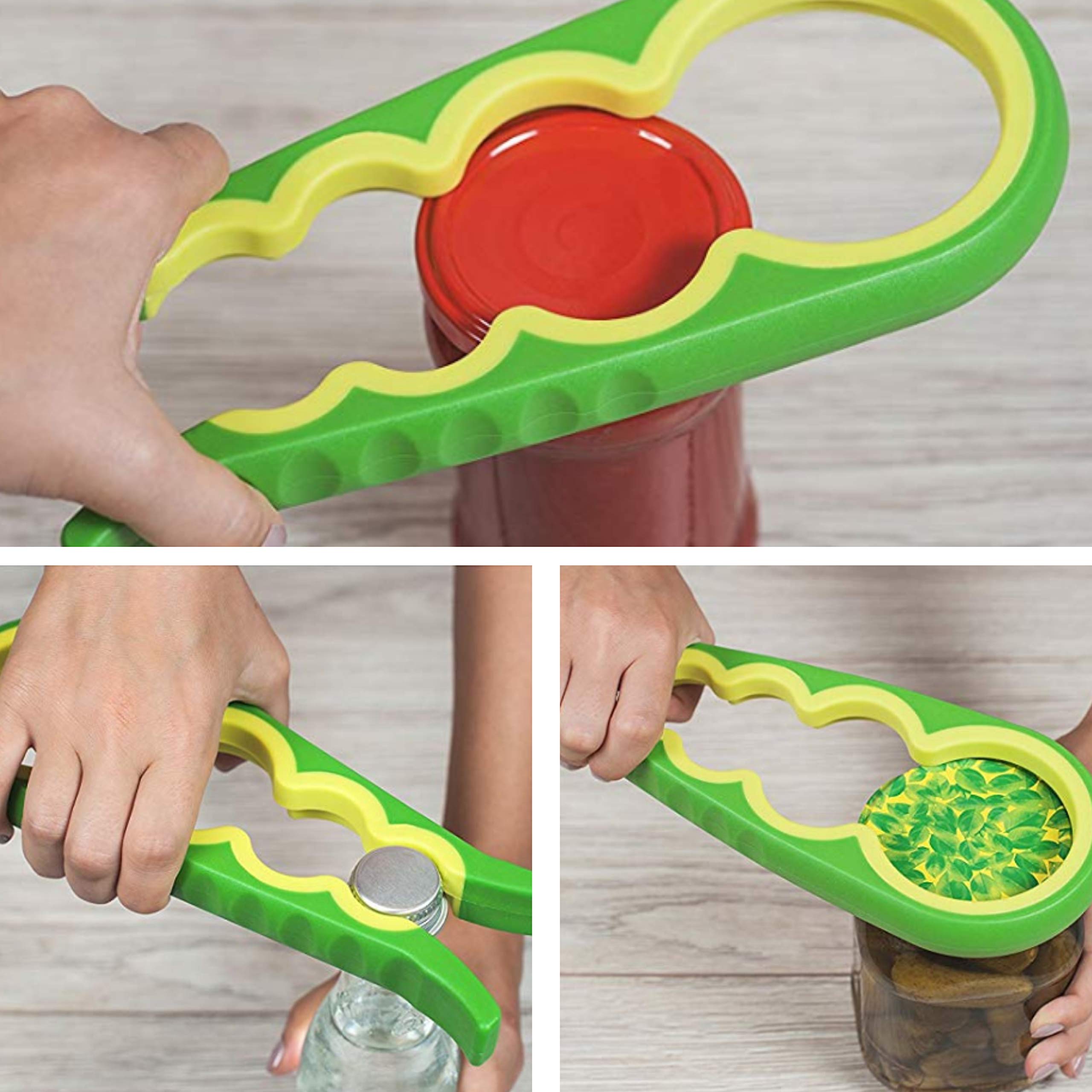 Alaep Jar Bottle Soda Can Opener Silicone Hand Gripper Aid Large