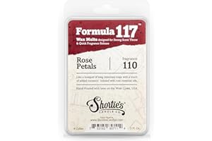 Shortie's Candle Company Rose Petals Wax Melts - Formula 117-1 Highly Scented 3 Oz. Bar - Made with Natural Oils - Flower & Floral Air Freshener Cubes Collection