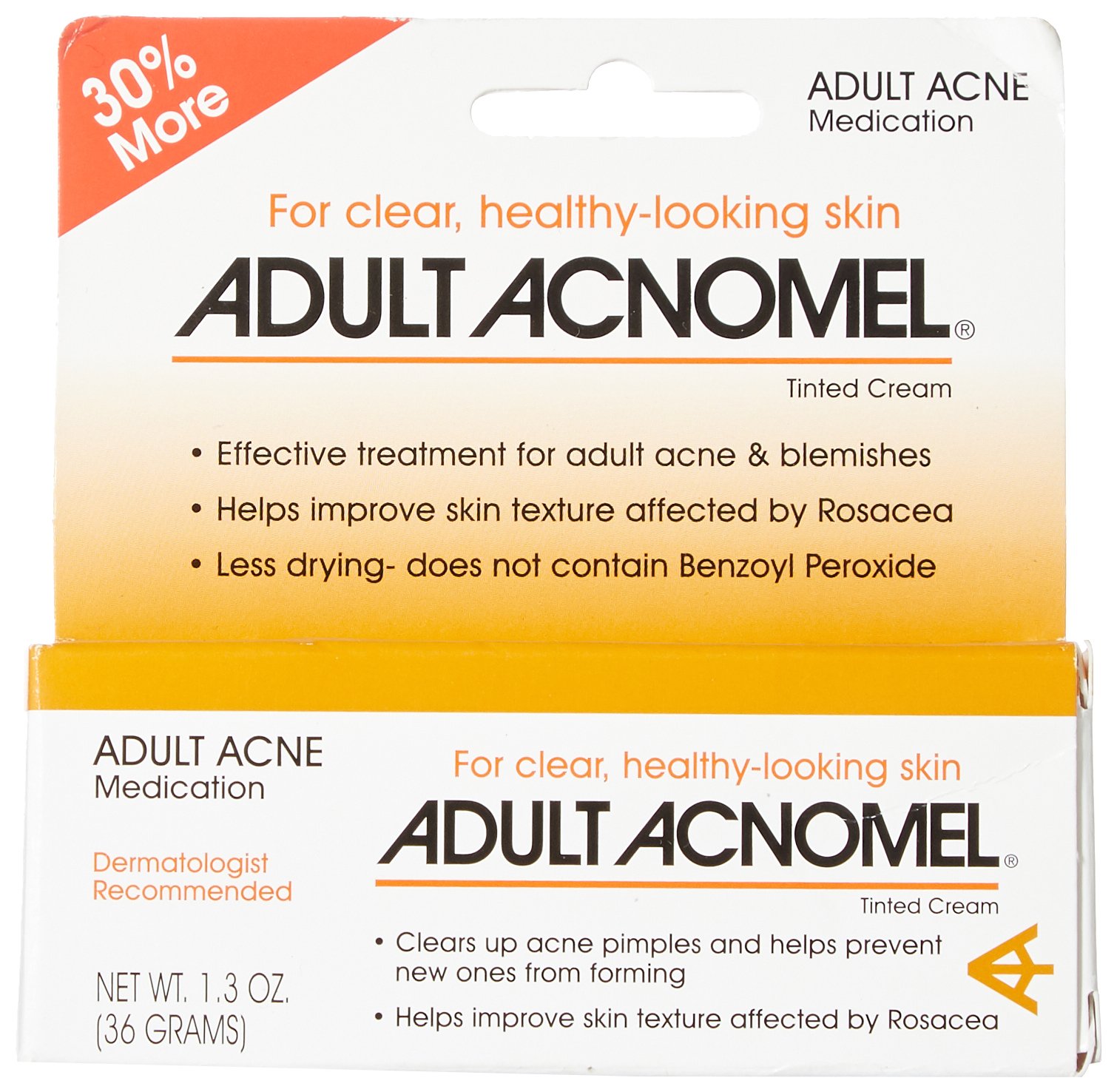 Acnomel Adult Acne Medication Cream 1.3 Oz