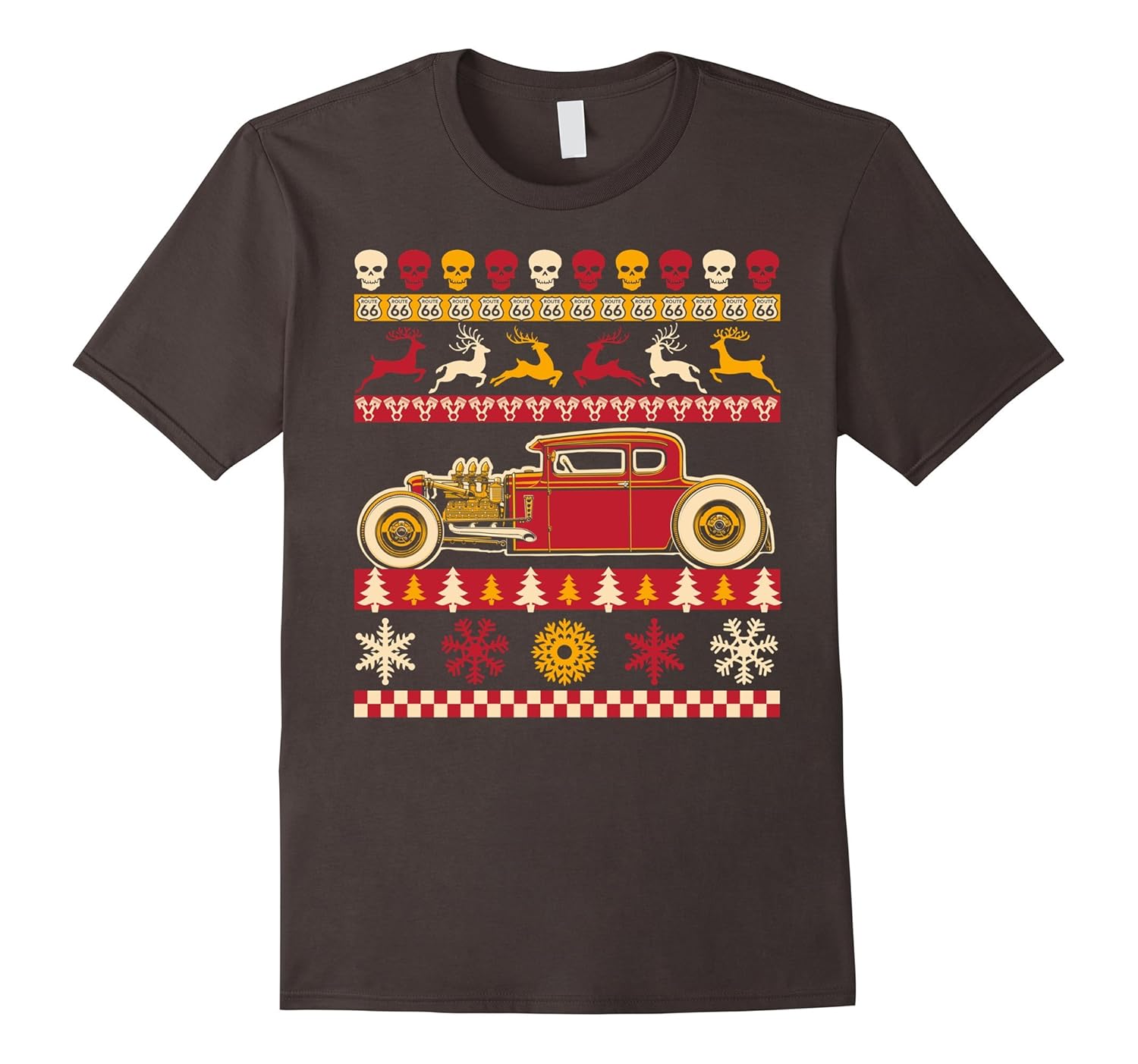 Rat Rod Ugly Christmas Sweater Party Shirt for car lovers-ANZ