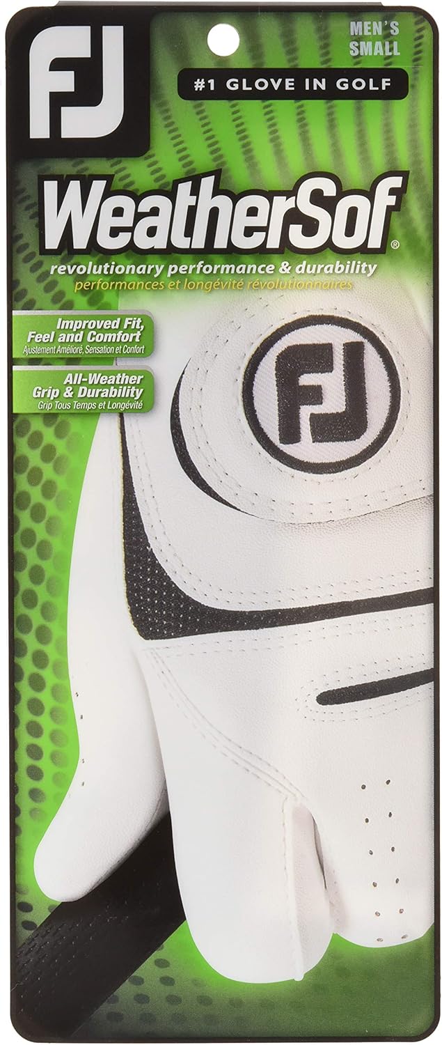 footjoy men's weathersof golf gloves