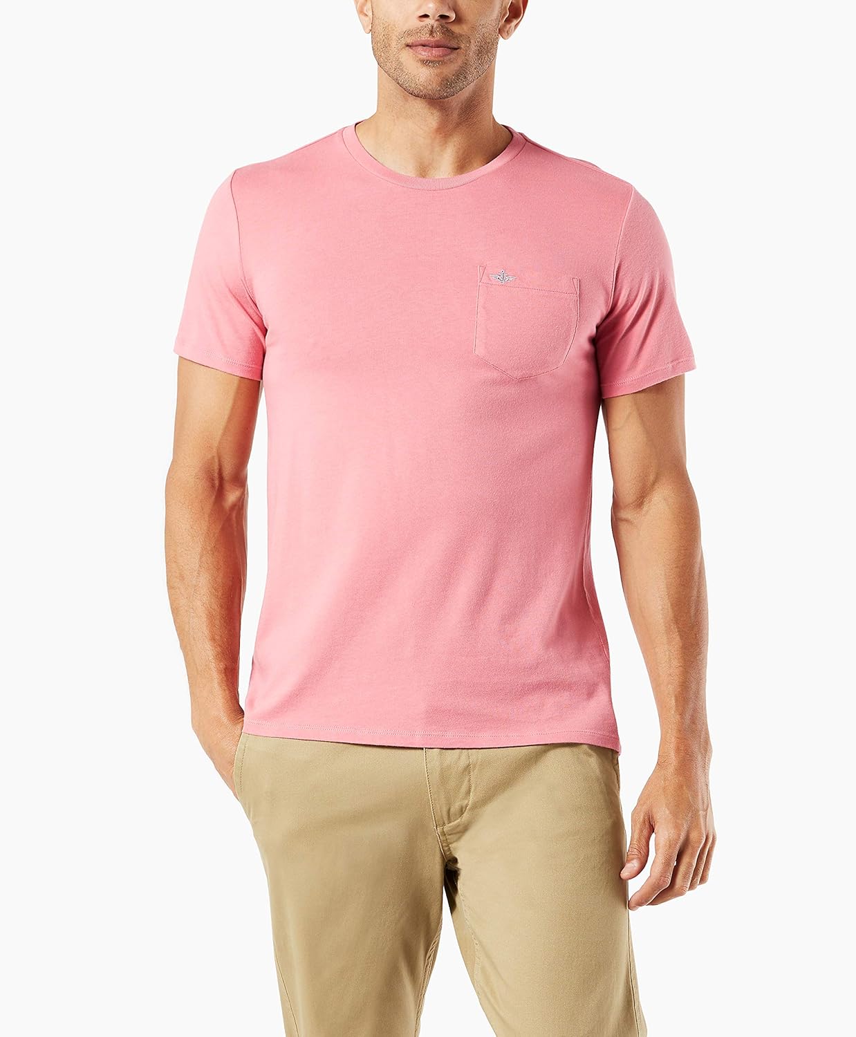 Dockers Men's Crewneck Pocket Short Sleeve T-Shirt | 