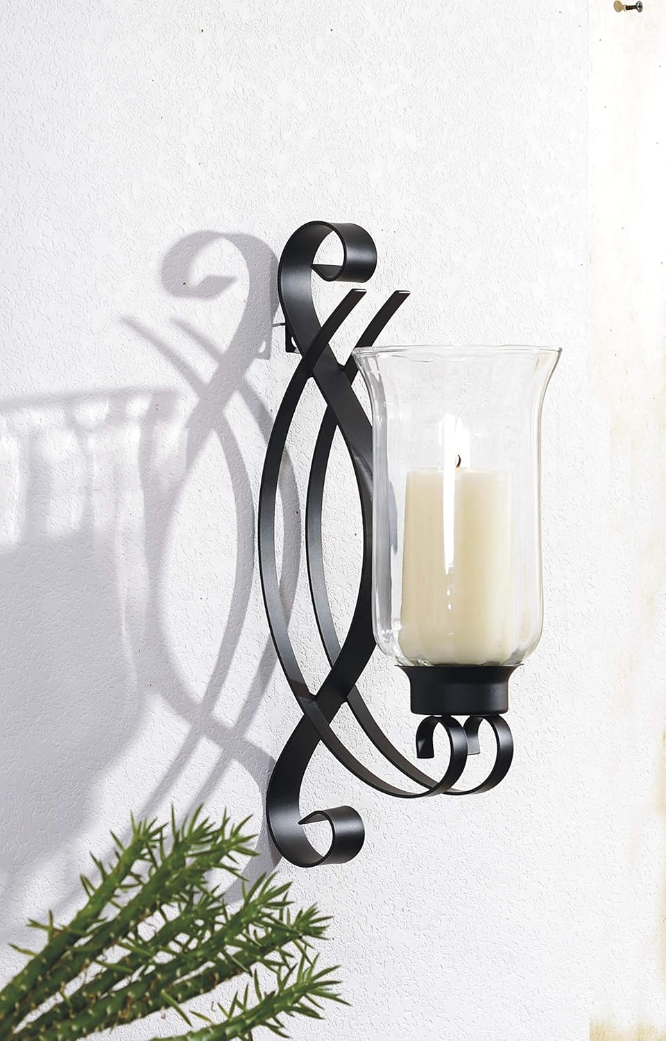 Wandkerzenhalter Vintage Design - Gusseisen Kerzenleuchter In Gold