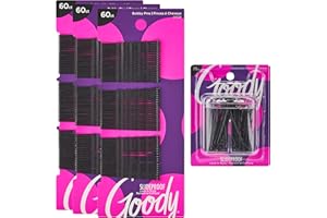 Goody Black Bobby Pin Kit – 255CT Black Bobby Pins + Magnetic Bobby Pin Holder – Secure Hold for All Hair Types – Tangle-Free