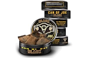 OUTLAW DIP COMPANY Can of Joe Coffee Pouches - 6 Pack - Black - 100mg Caffeine Per Pouch - 15 Moist Pouches - 1 Pouch eq. 1 Cup of Coffee