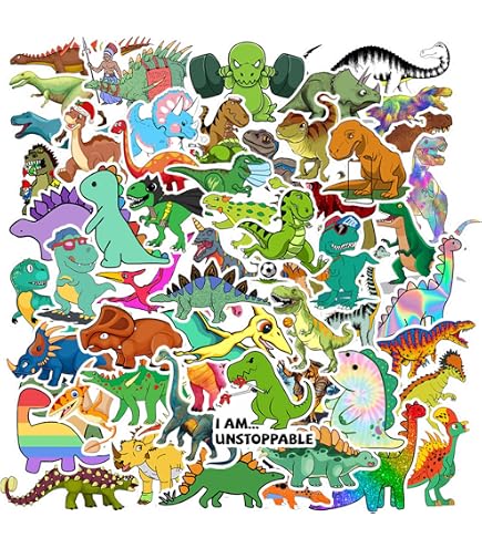 Playhouse Dinosaur World Aufkleber – 2 Bögen, Leuchten Im Dunkeln – Für Kinder Ab 3 Jahren, Kreatives Spiel