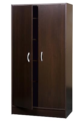 Mylex Chocolate Two Door Pantry with Adjustable Shelves