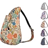AmeriBag 17" Recyled Poly Print Healthy Back Bag Ergonomic Crossbody Sling for Everyday Use, Travel & Walking Comfort