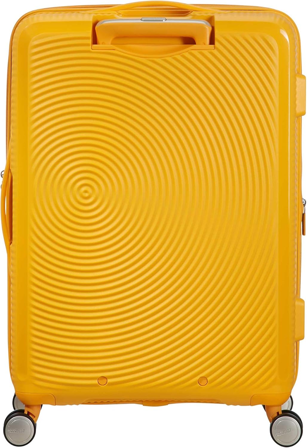 yellow american tourister