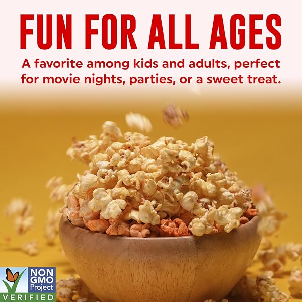 POPFULLY HOT CHEDDAR POPCORN FULLY POPS, SHARING BAGS, BOLD CHEESE TASTE, BIG POP, MICRO POPCORN BAGS, 3-PACK